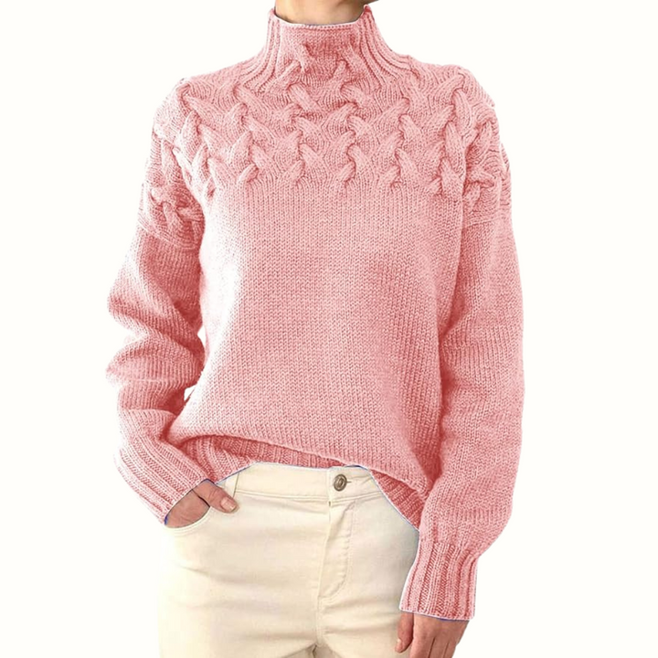 Chloe – Cosy Turtleneck Knit Jumper