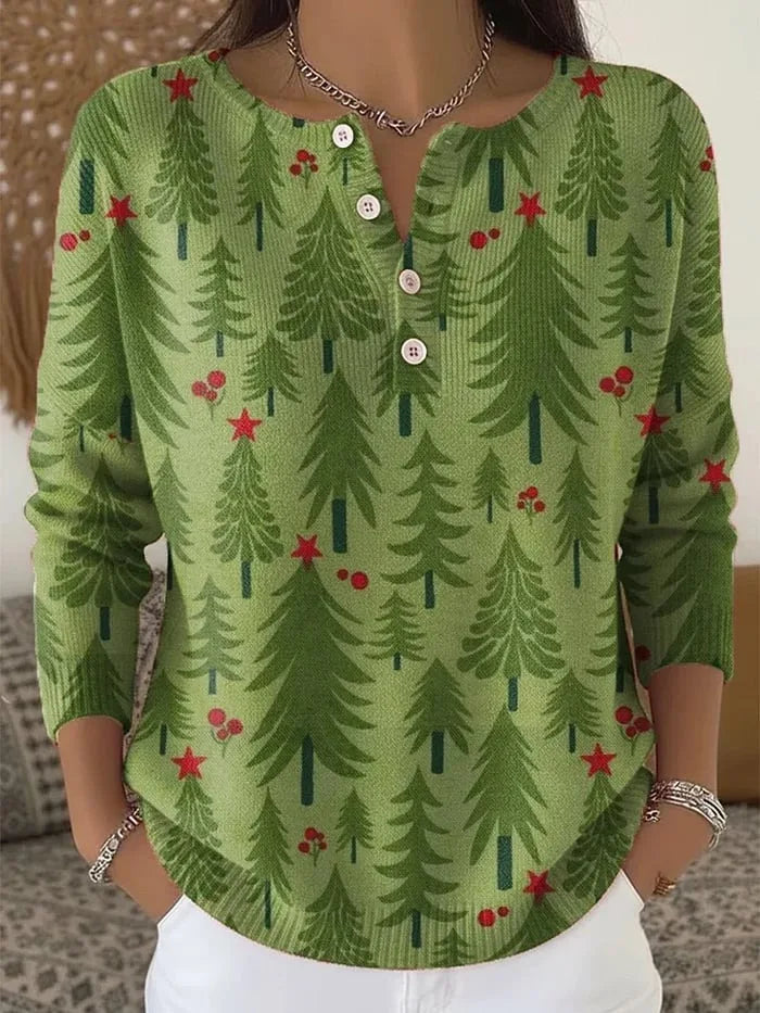 Ruby - Christmas jumper with buttons