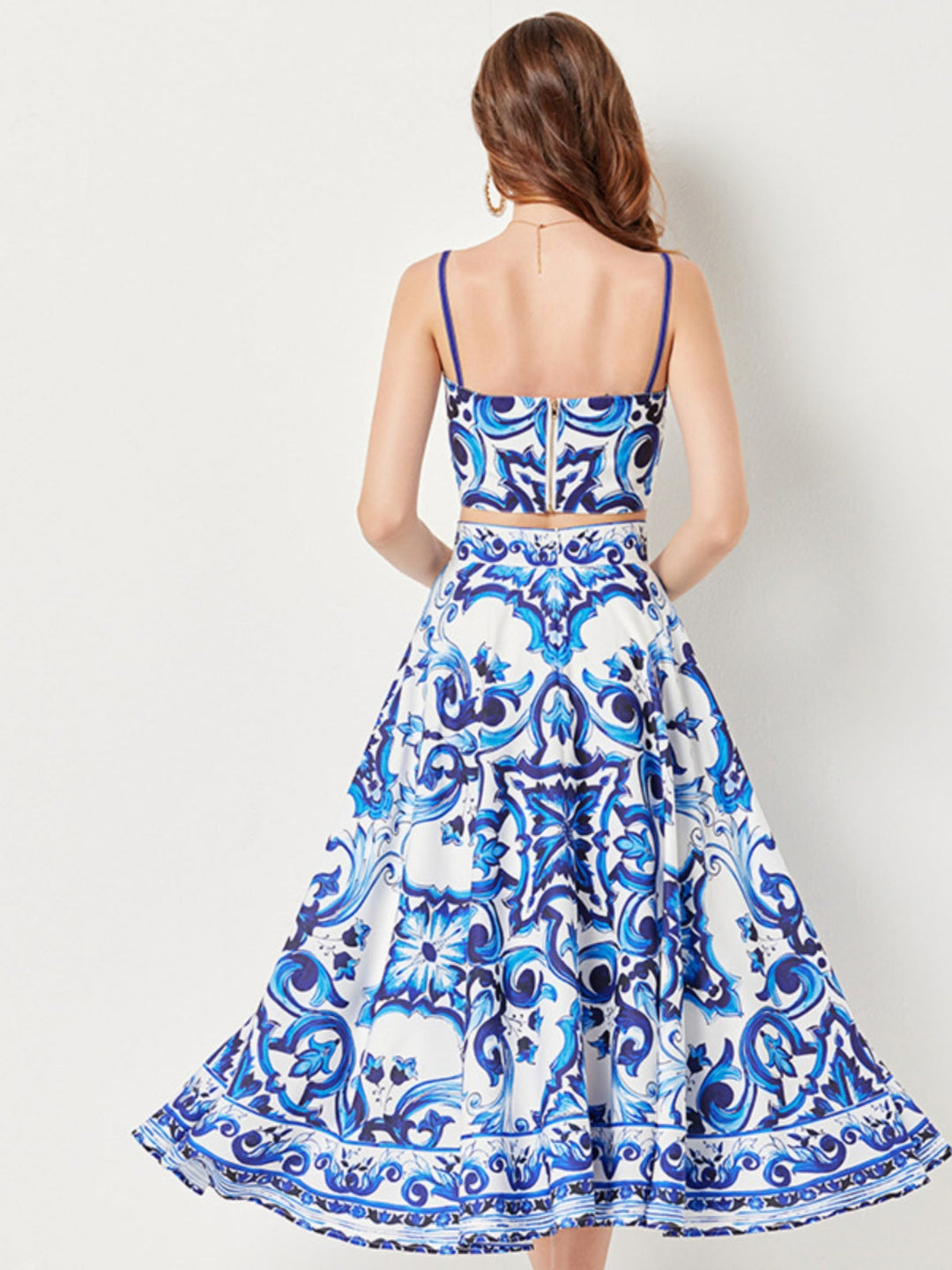 Lunaria™ – Printed Beach Midi Skirt & Tube Top