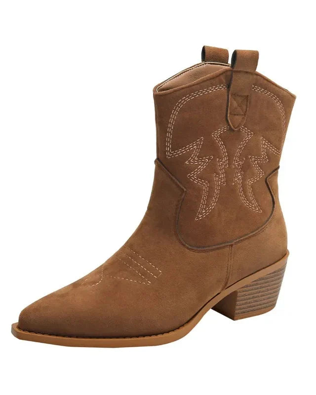 Embroidered Handmade Leather Boots