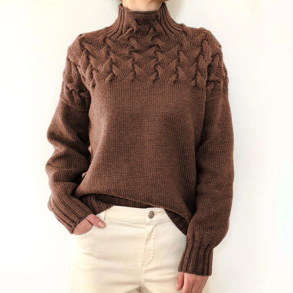 Chloe – Cosy Turtleneck Knit Jumper