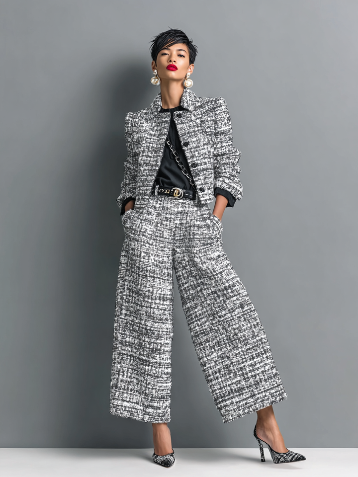 Aderet - Stylish Long Sleeved Jacket And Casual Pant