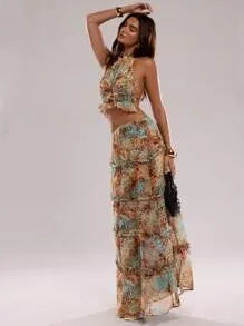 Leopard Luxe Ruffle Set