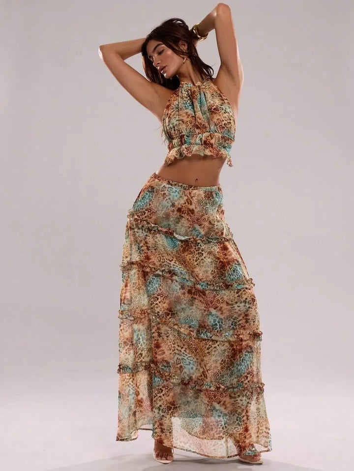 Leopard Luxe Ruffle Set