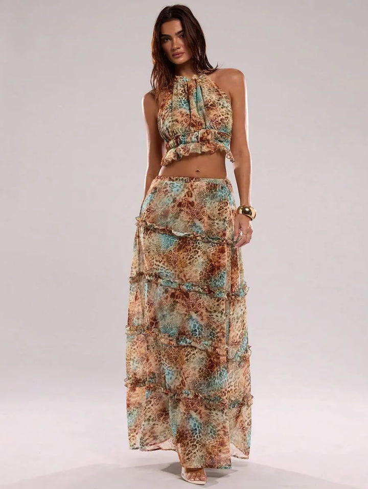 Leopard Luxe Ruffle Set