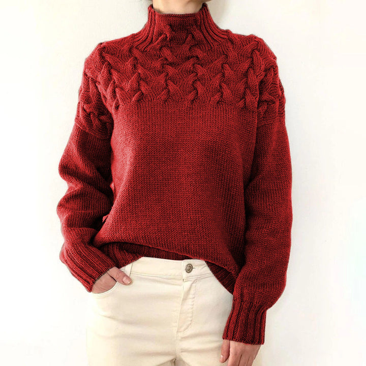 Chloe – Cosy Turtleneck Knit Jumper